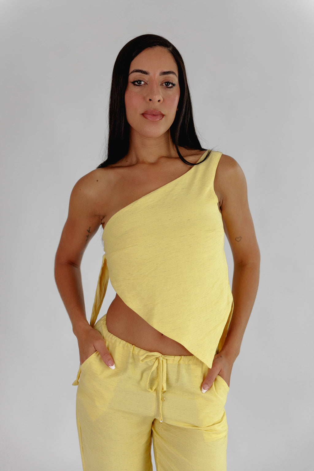 "Luiza" One Shoulder Top
