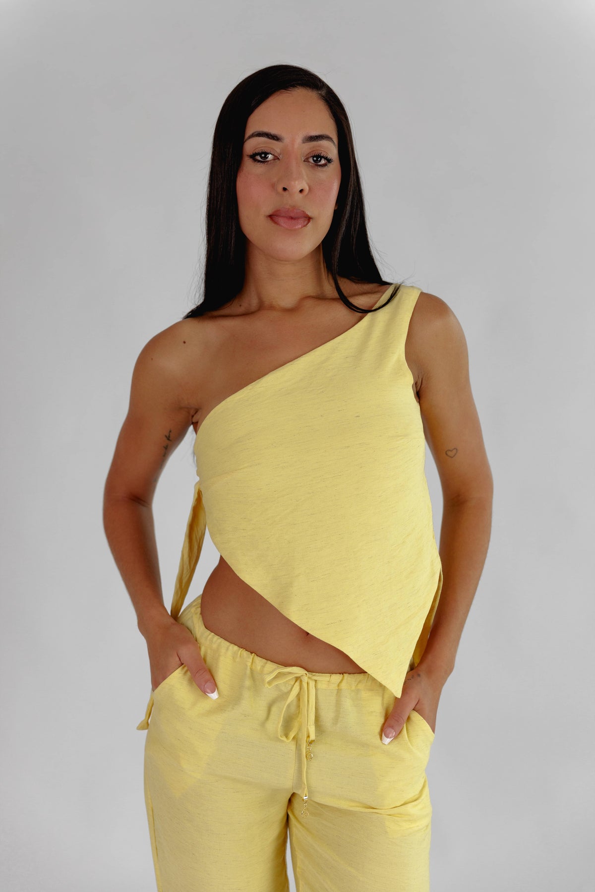 "Luiza" One Shoulder Top