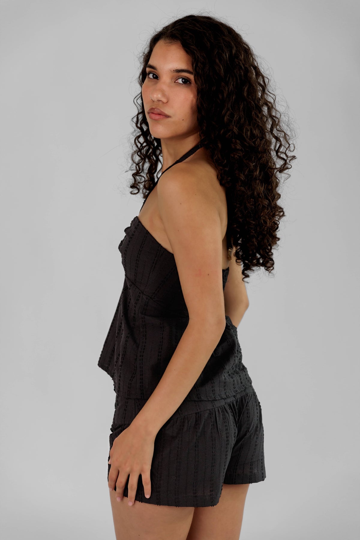 "Gabi" Mid Waist Shorts