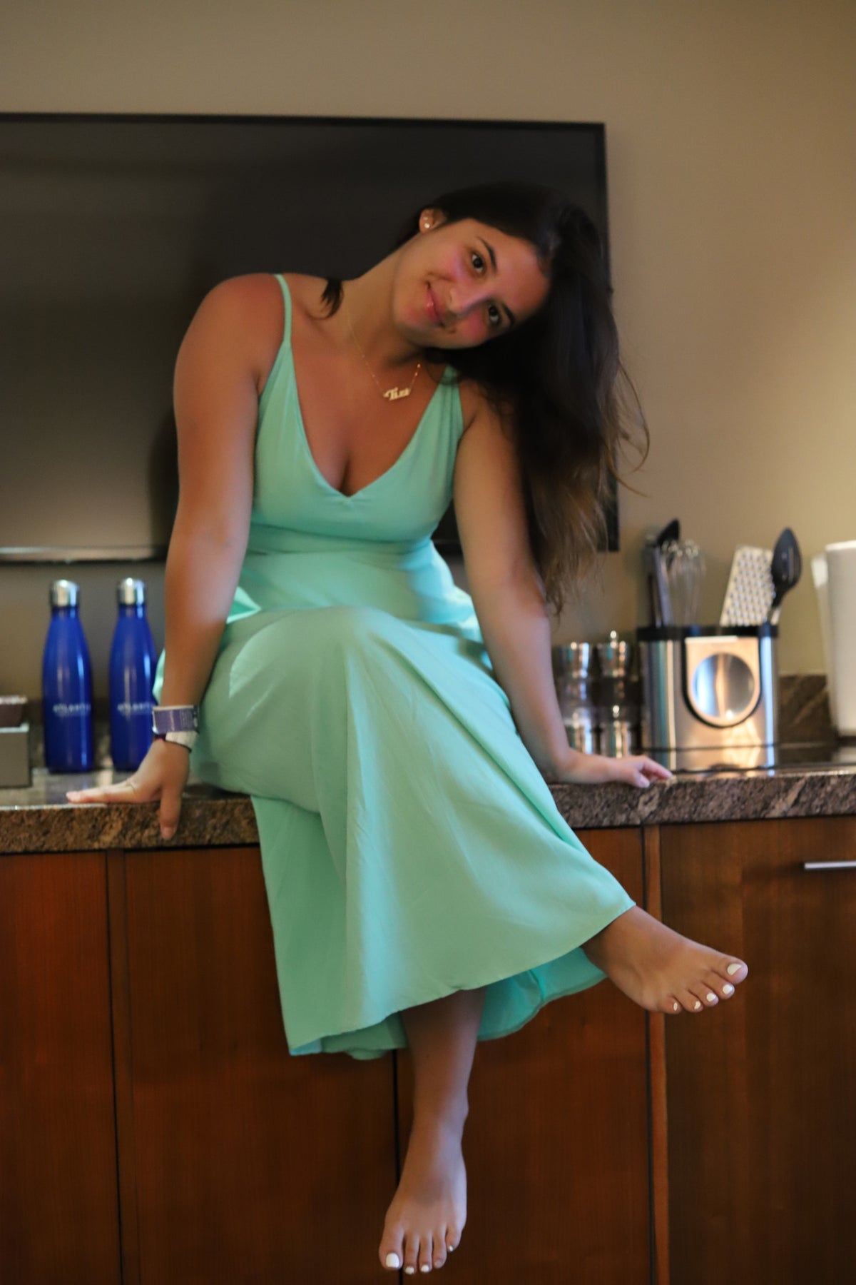 "Tissi" Green Dress