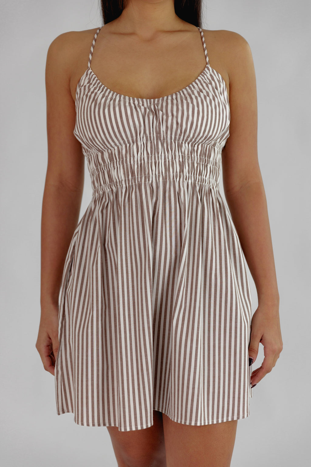 "Lais" Striped Mini Dress