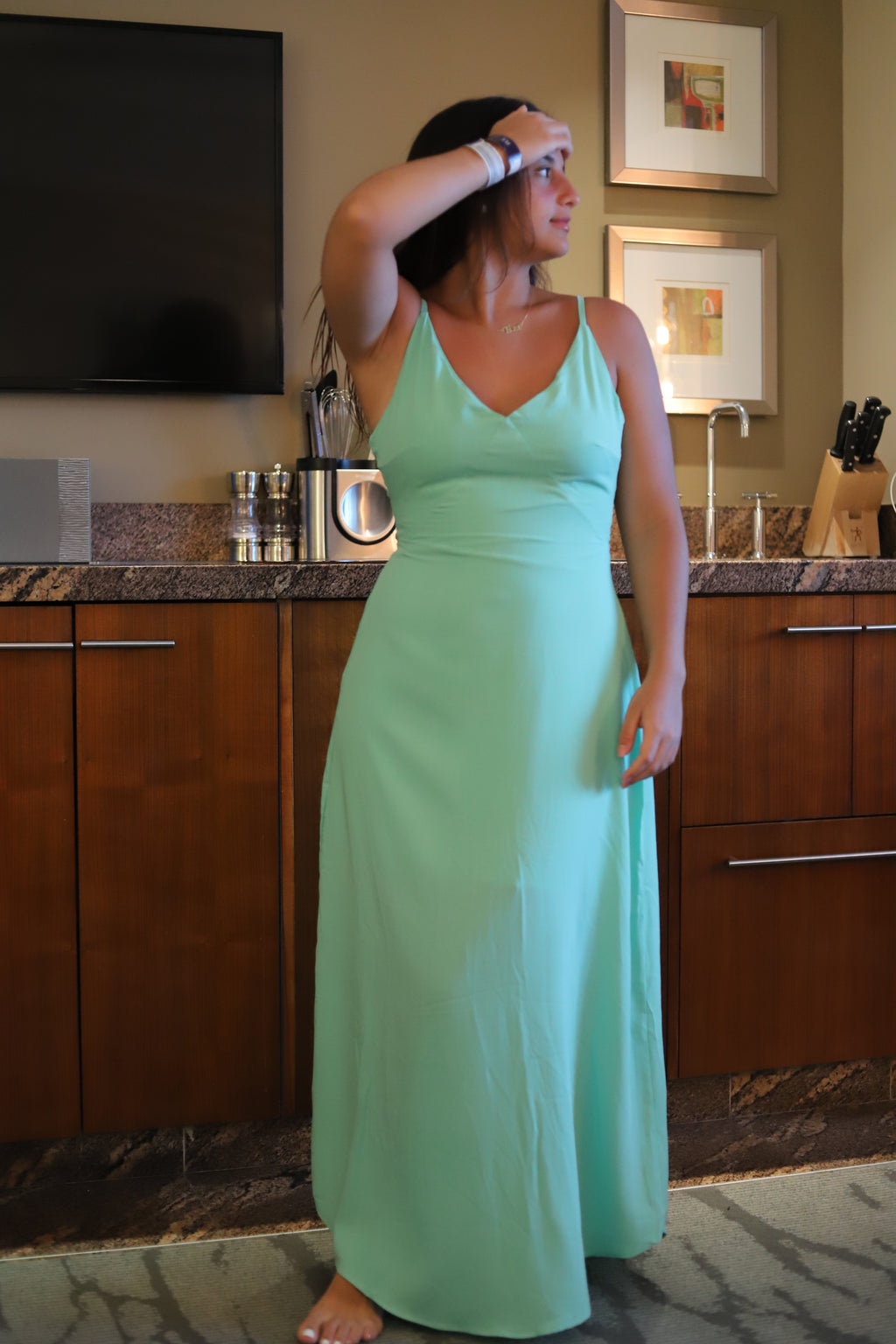 "Tissi" Green Dress