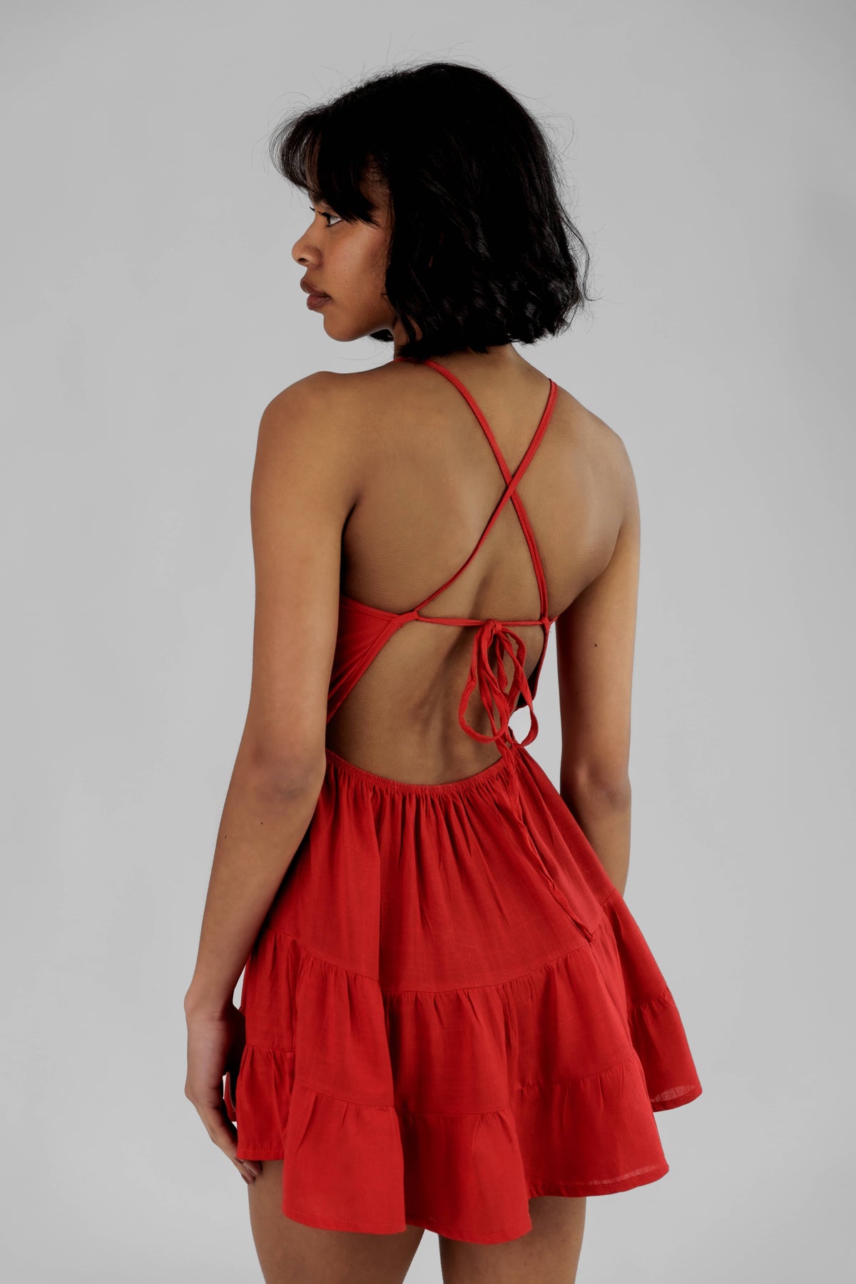 "Gira-Sol" Short Dress
