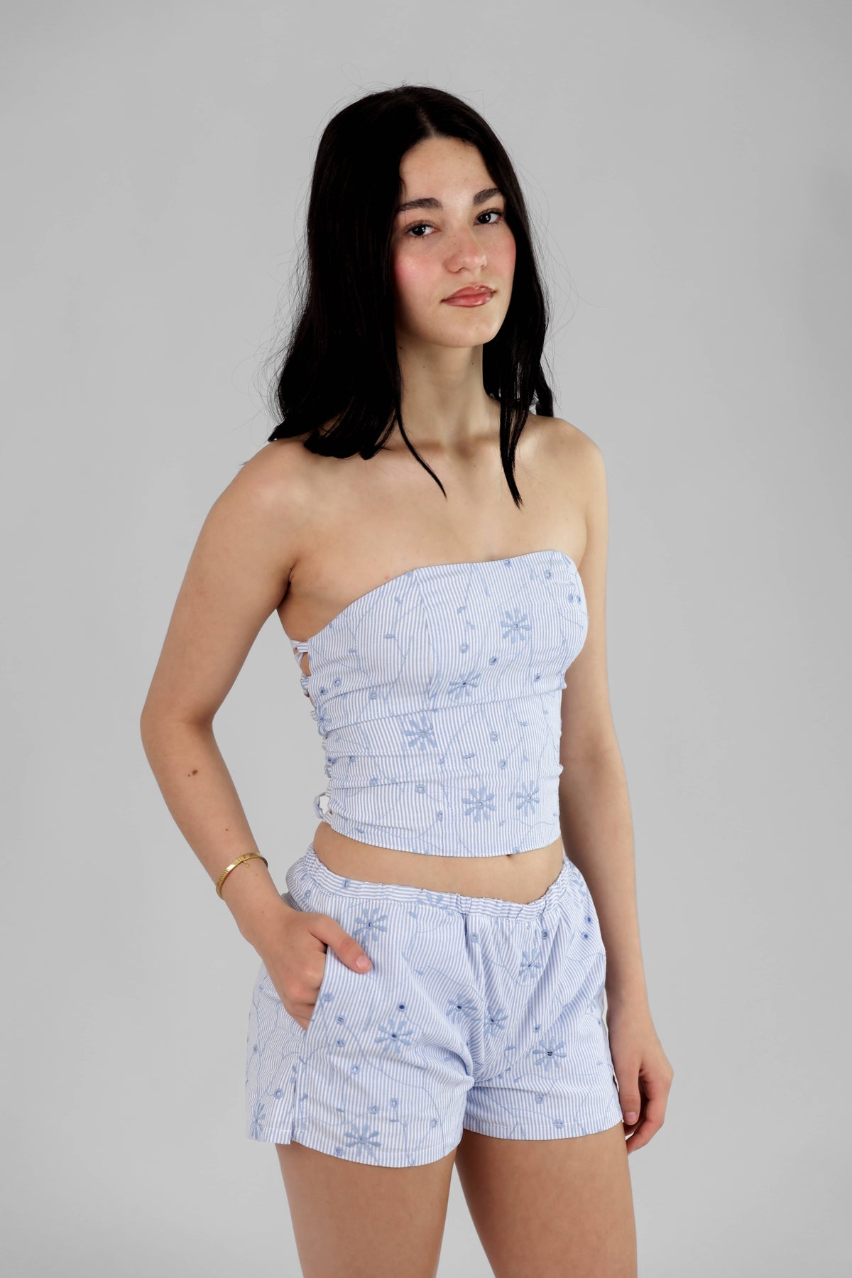 "Rae" Blue Shorts