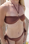 Brown Bandeau Top