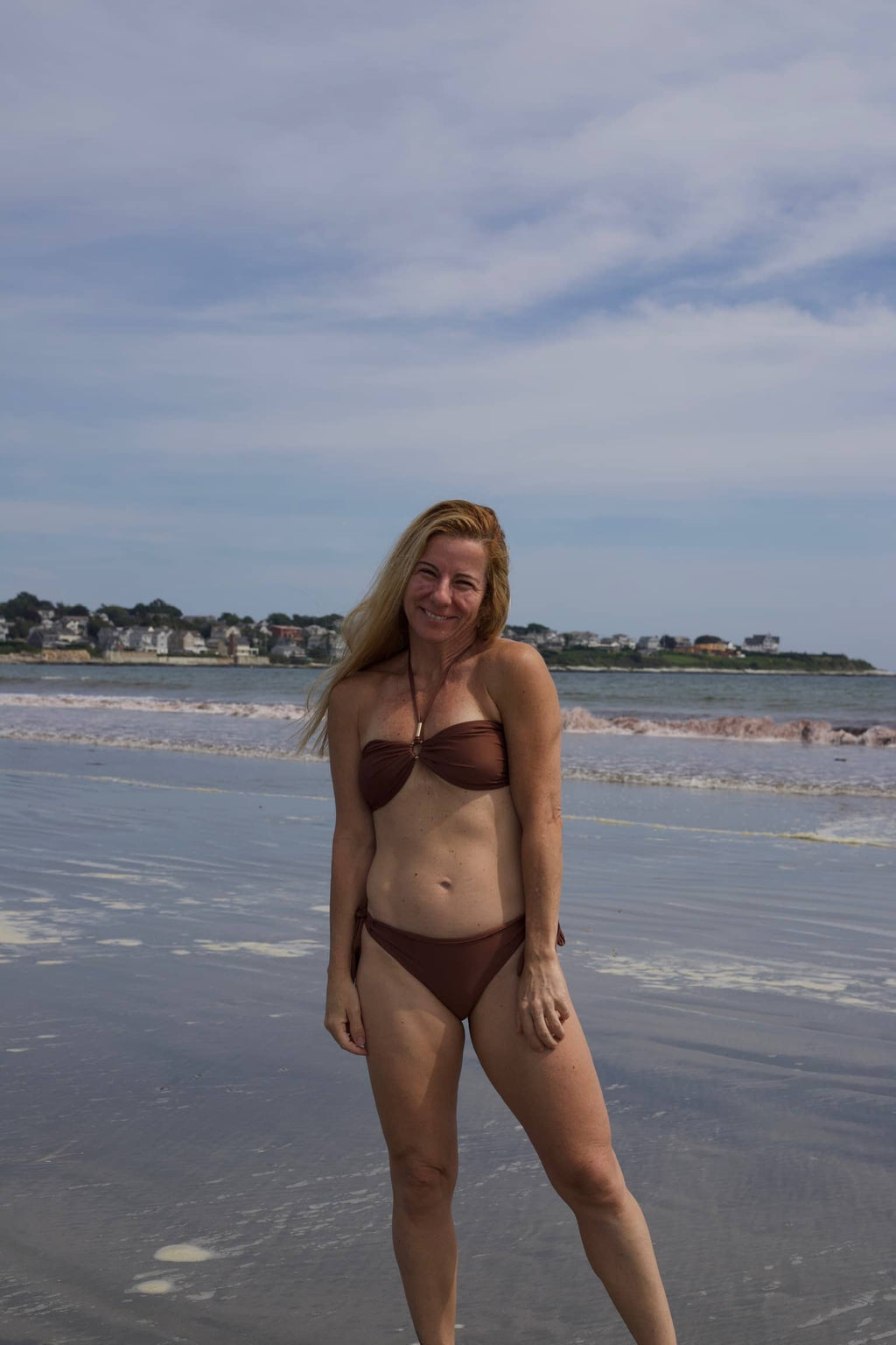 Brown Bandeau Top