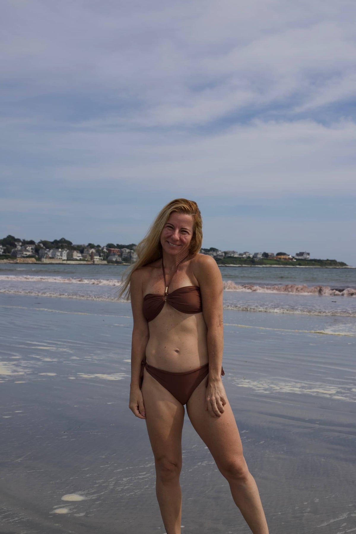 Brown Bandeau Top