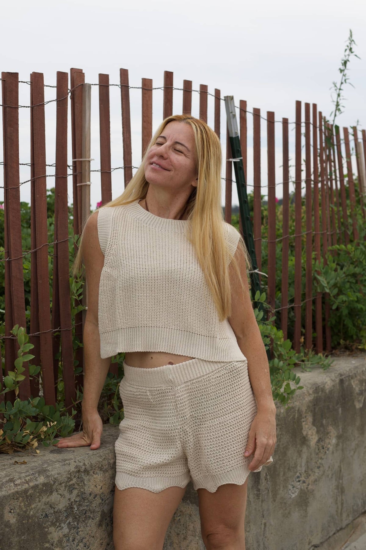 Vineyard Knit Top – Sleeveless Open-Side Beach Top