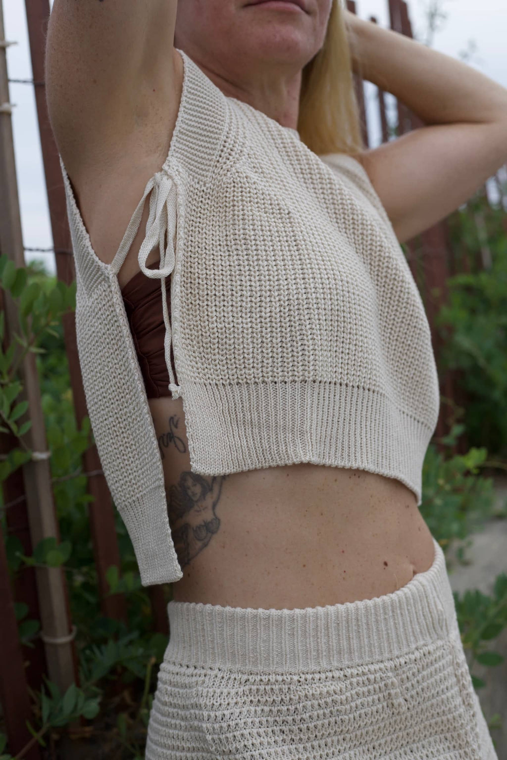 Vineyard Knit Top – Sleeveless Open-Side Beach Top