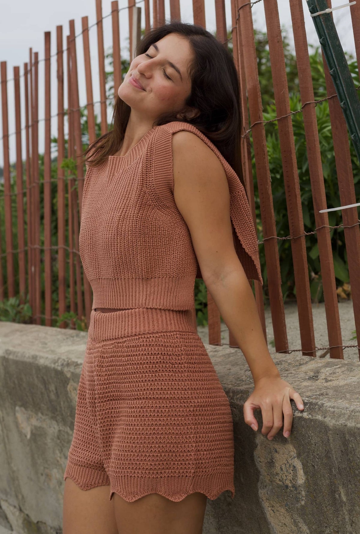 Vineyard Knit Top – Sleeveless Open-Side Beach Top