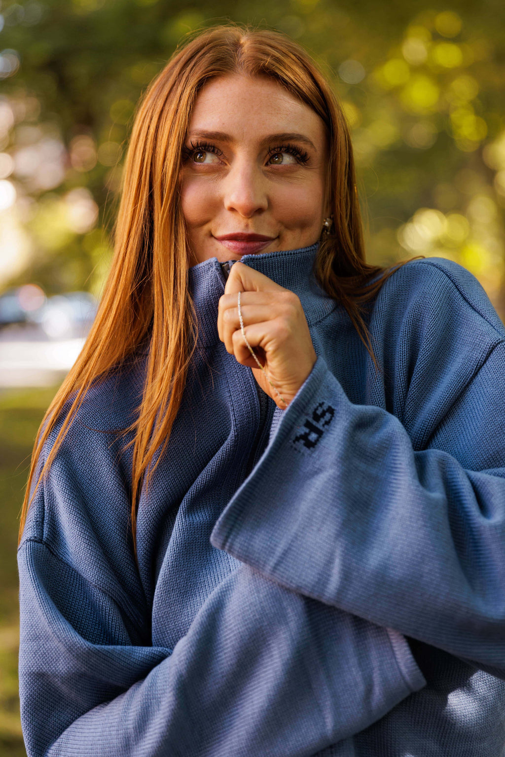 Tessa Zip Up Knit Sweater