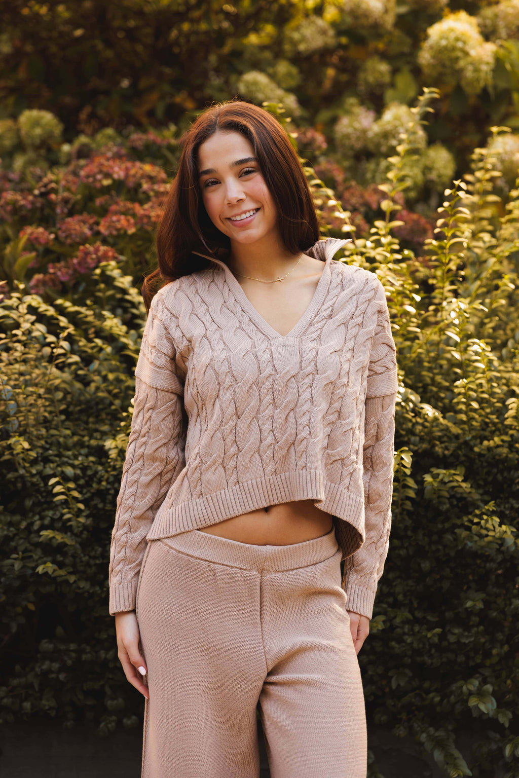 Karina Cable Knit Sweater