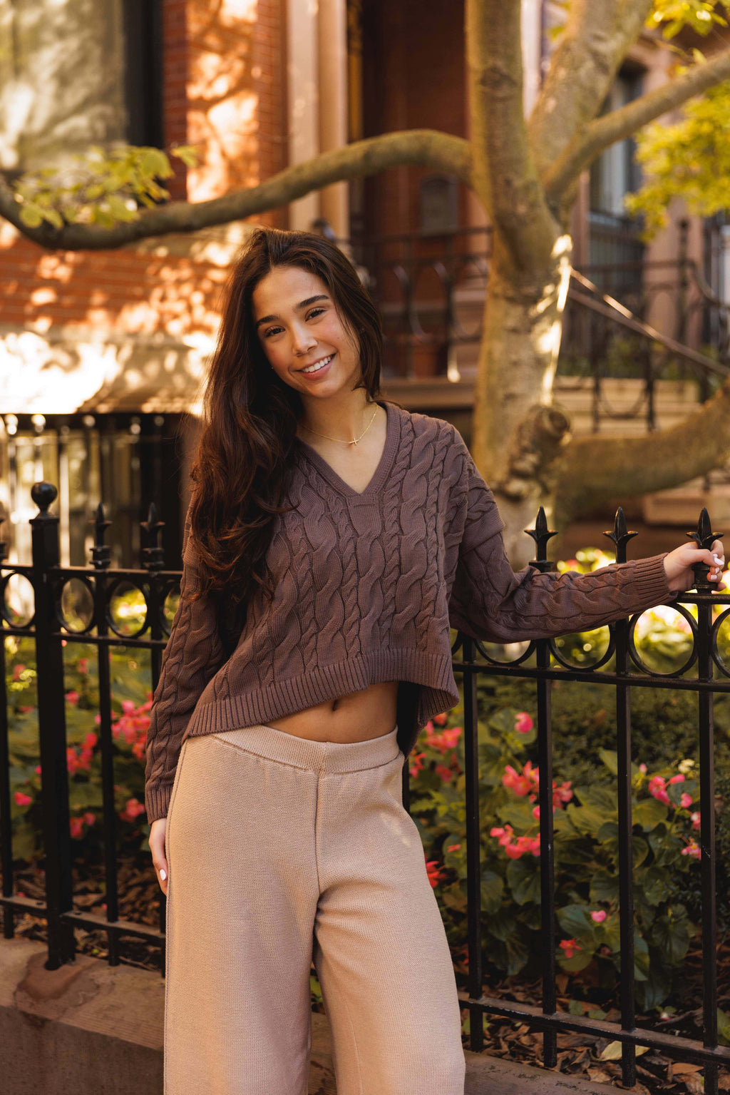 Karina Cable Knit Sweater