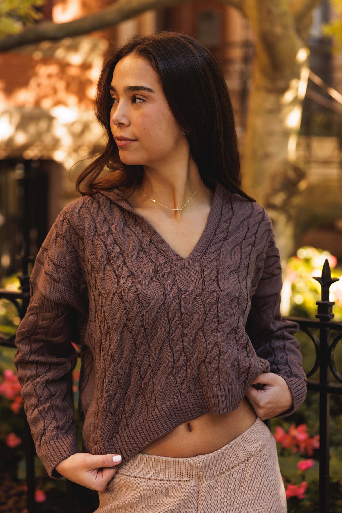 Karina Cable Knit Sweater