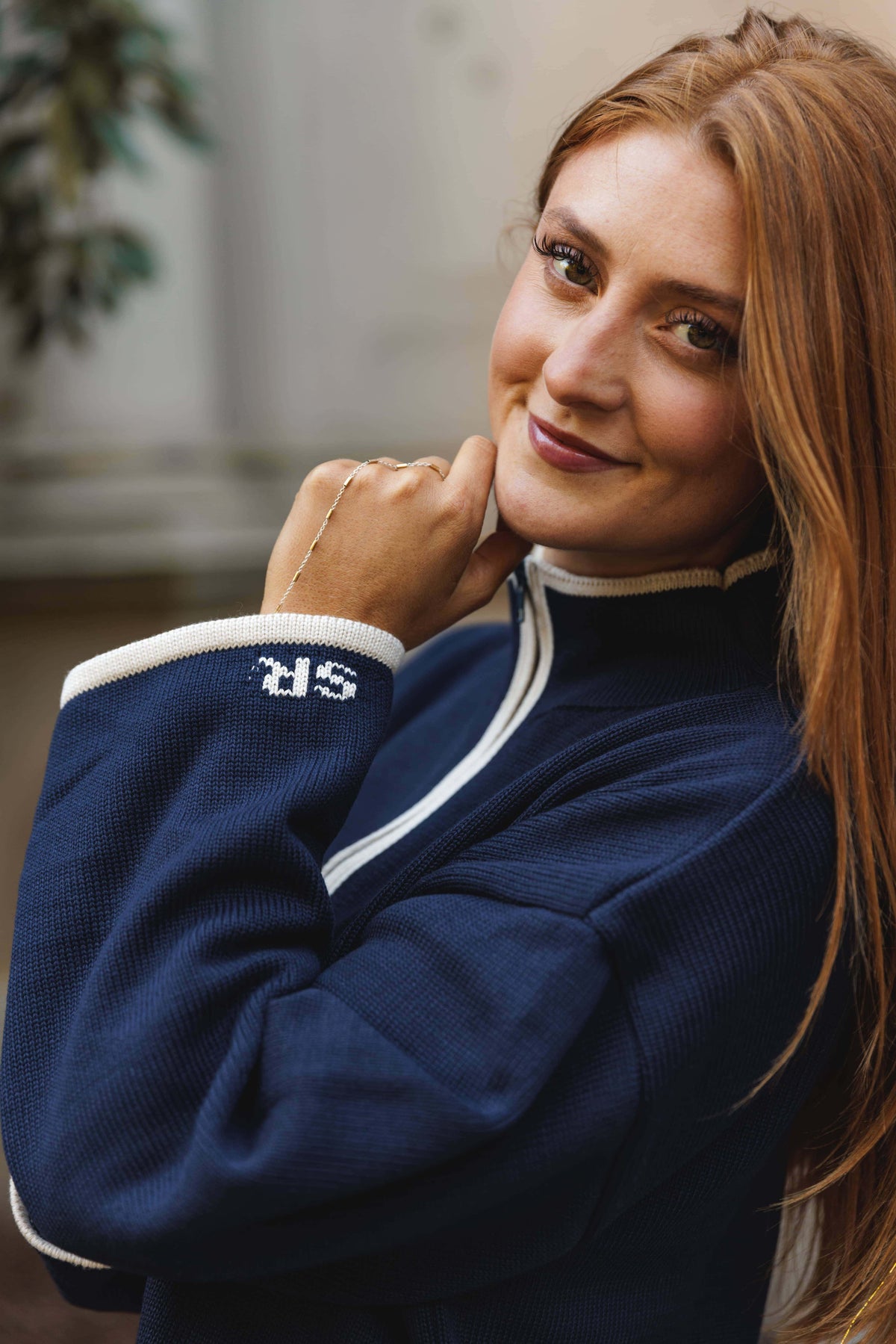 Tessa Zip Up Knit Sweater