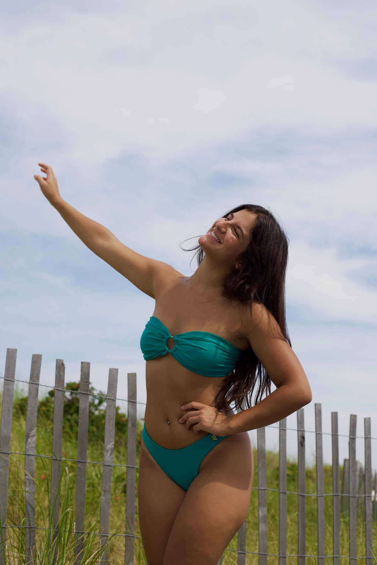 "Grumari" Bandeau Bikini Top